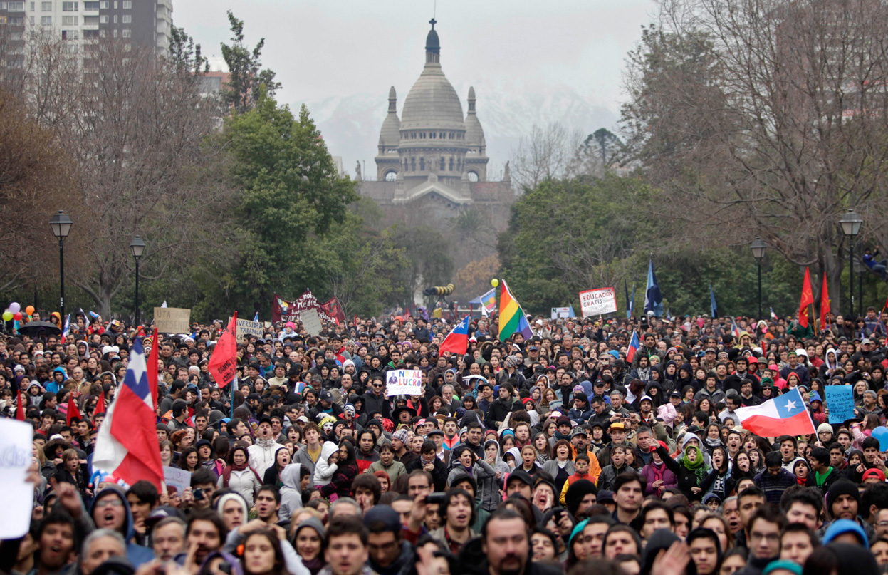 Μεγάλη διαδήλωση στη Χιλή