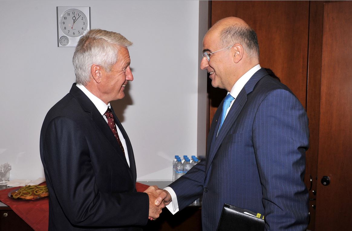 ΒΙΝΤΕΟ-Συνάντηση του Δένδια με τον Γ.Γ του Συμβουλίου της Ευρώπης