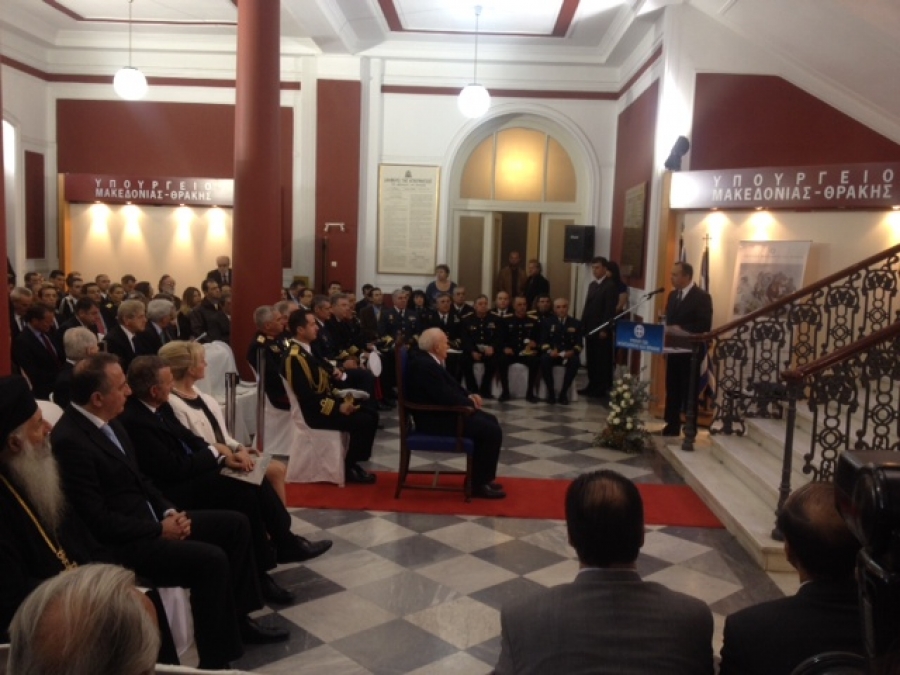 ΒΙΝΤΕΟ-Στο Υπουργείο Μακεδονίας- Θράκης ο Κ. Παπούλιας