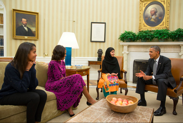 Η Μαλάλα στον Λευκό Οίκο