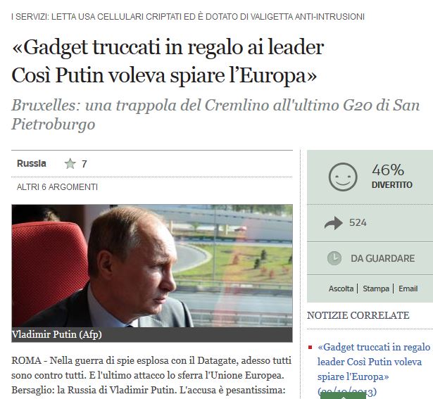 “Η Ρωσία προσπάθησε να κατασκοπεύσει τις G20”