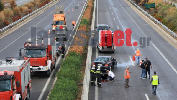 Τροχαίο ατύχημα στρατιωτικού οχήματος με Ι.Χ.