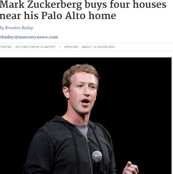 Τα «παλάτια» του Ζούκερμπεργκ