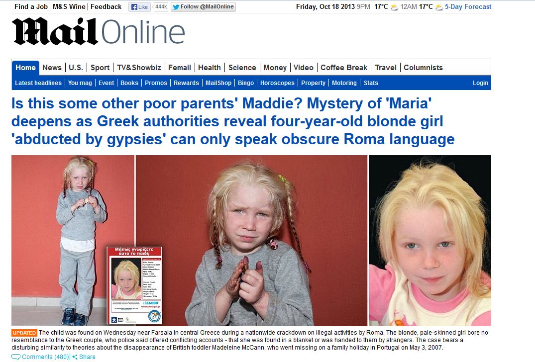 Ο ξένος Τύπος για την 4χρονη