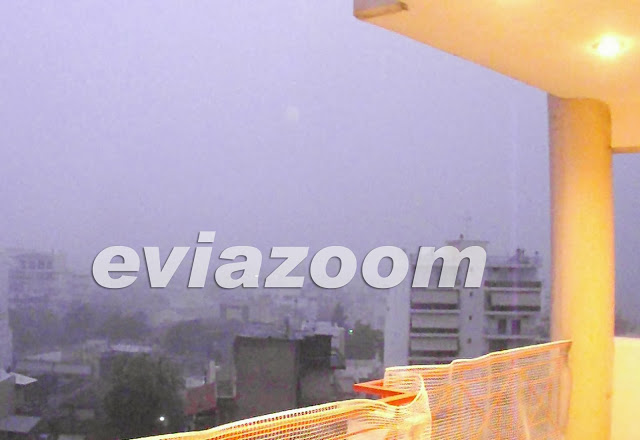 Ισχυρή καταιγίδα στη Χαλκίδα