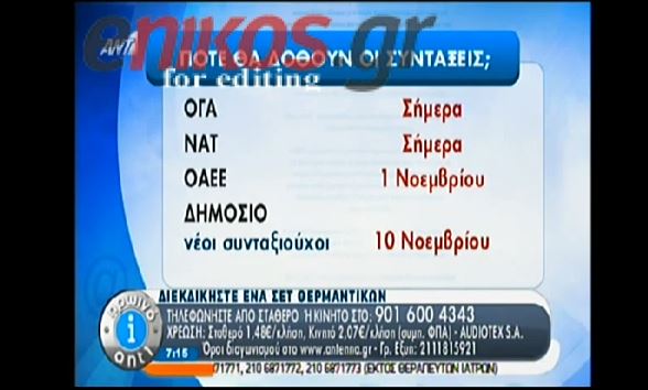 ΒΙΝΤΕΟ-Πότε θα δοθούν οι συντάξεις