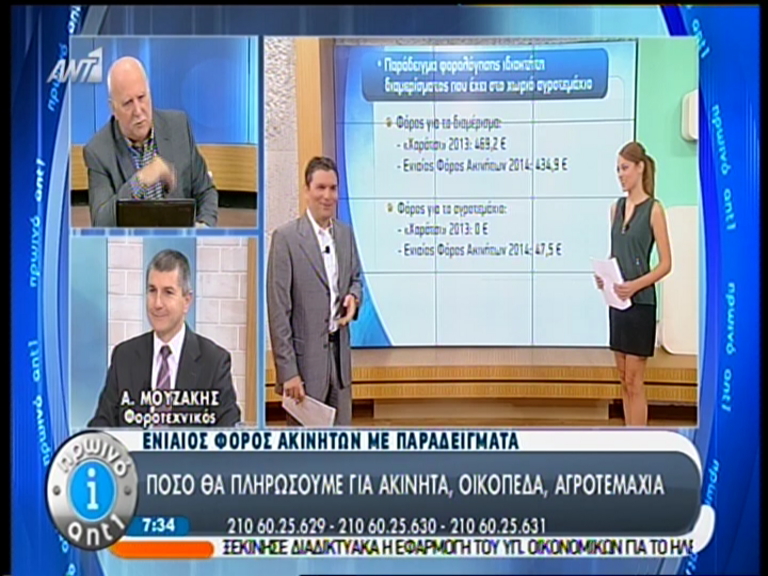 ΒΙΝΤΕΟ-Tι θα πληρώσουμε με το νέο φόρο ακινήτων