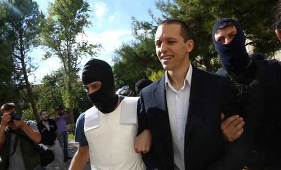 ΦΩΤΟ-Στον ανακριτή Κασιδιάρης, Λαγός, Μίχος και Παναγιώταρος