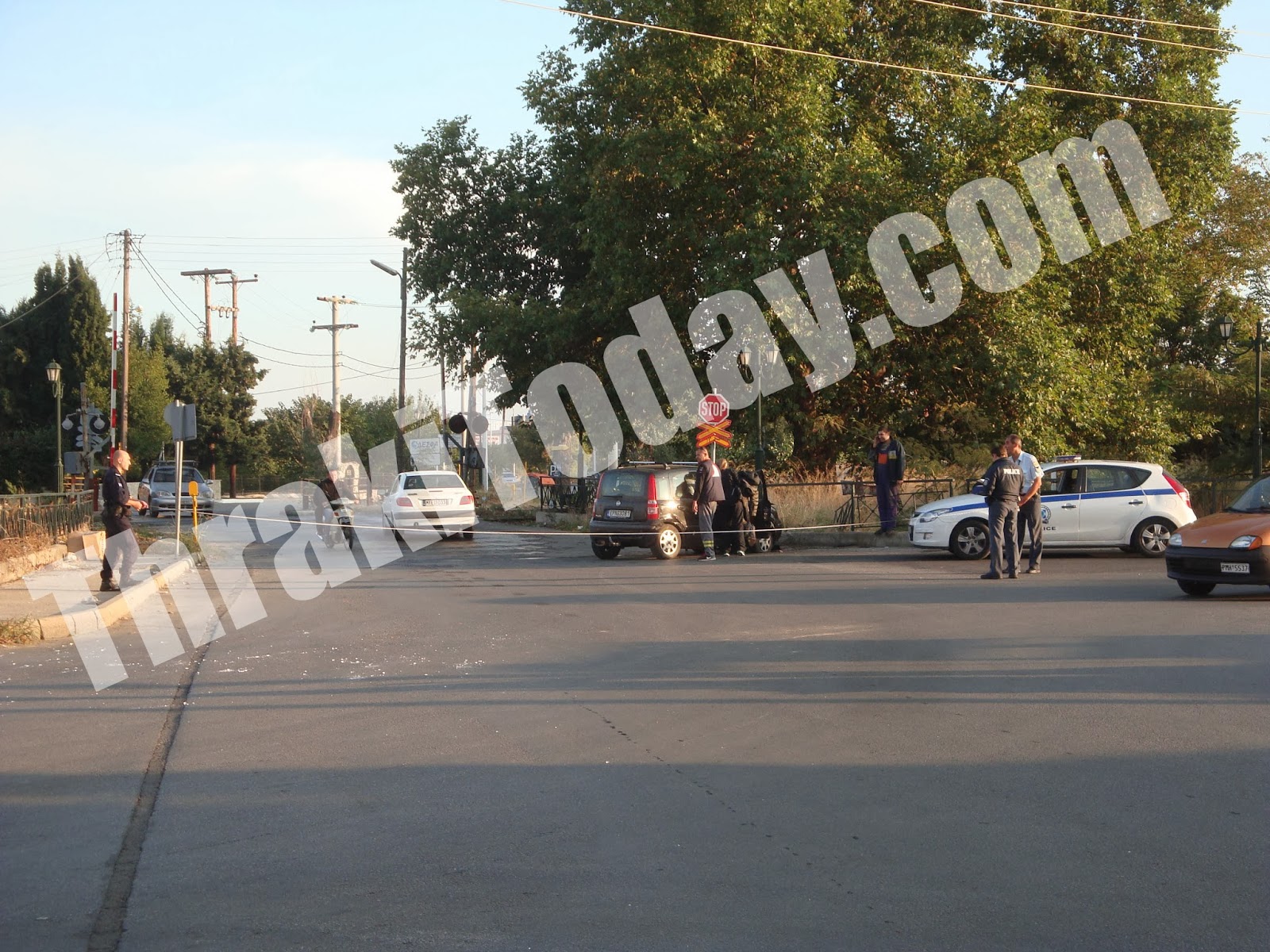 Τροχαίο με δύο αυτοκίνητα και ποδήλατο