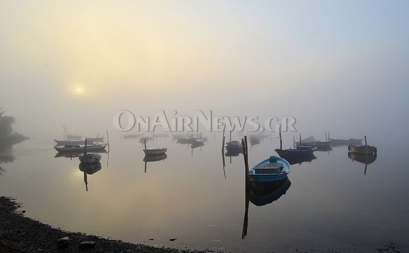 ΦΩΤΟ-Πυκνή ομίχλη στο Μεσολόγγι