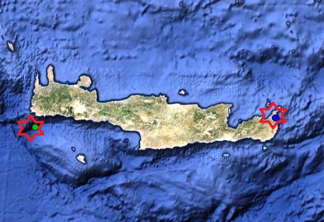 Δύο σεισμοί στα “άκρα” της Κρήτης
