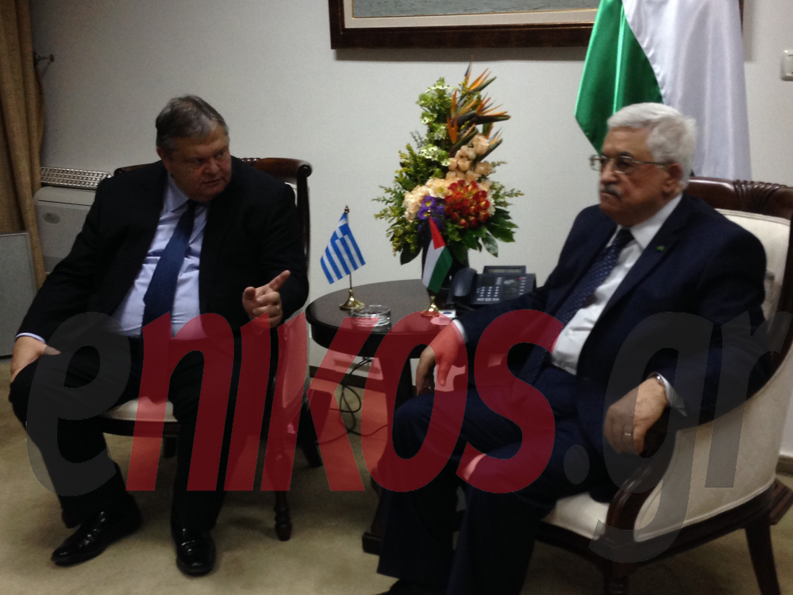 ΦΩΤΟ-Η συνάντηση Βενιζέλου-Αμπάς