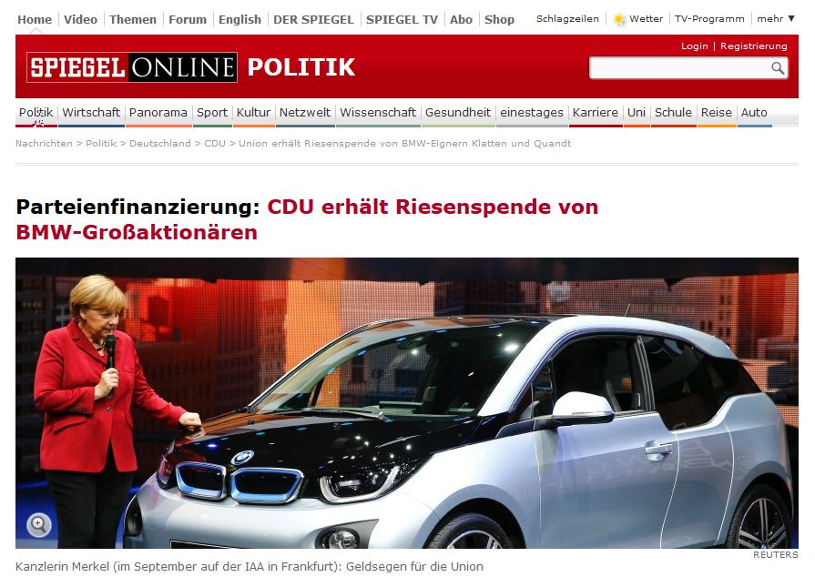 Σάλος με τη σχέση Μέρκελ-BMW