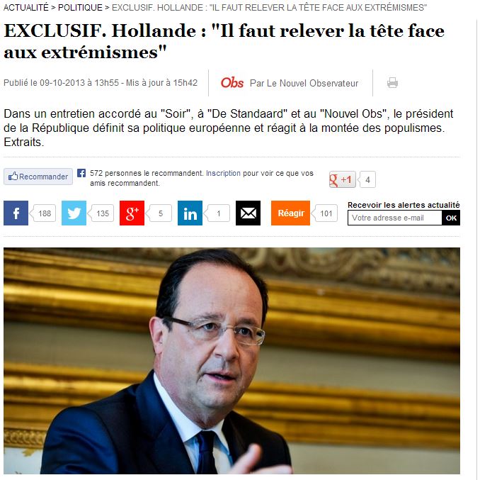 Ολάντ: Η Ευρώπη πρέπει να προχωρήσει