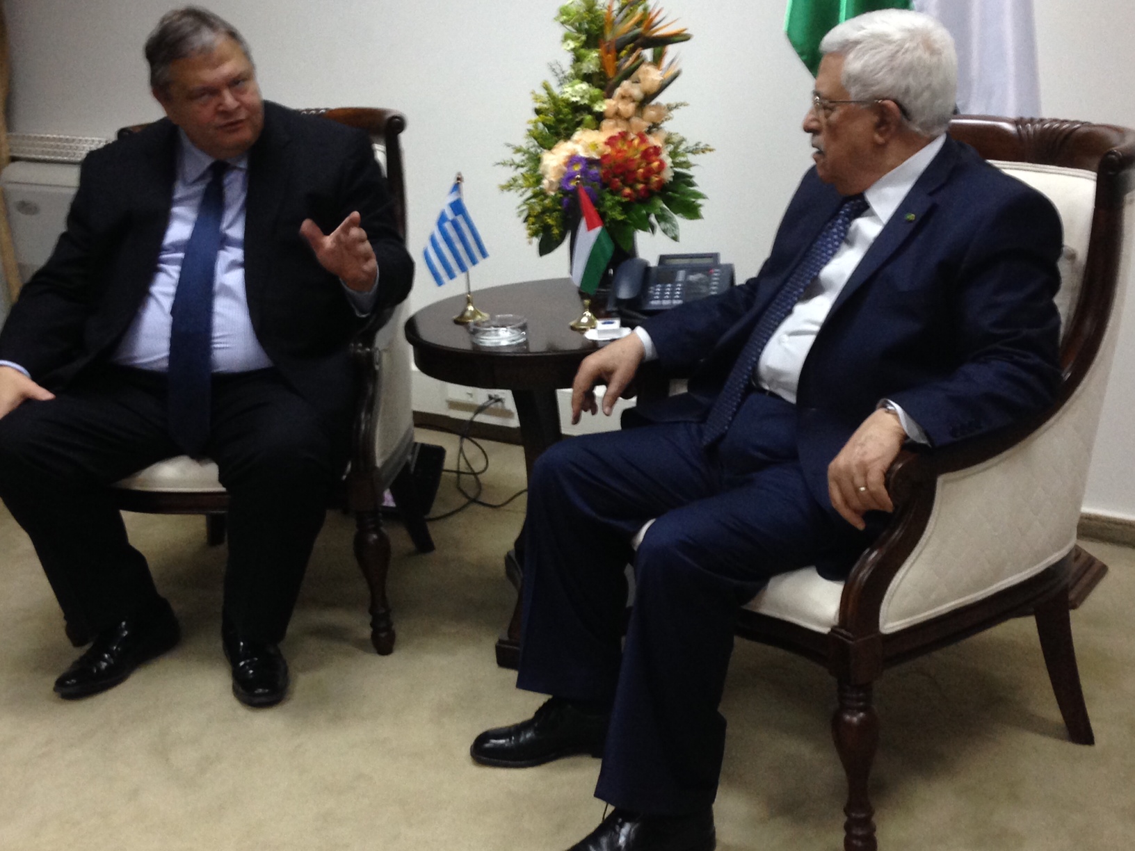 Η δέσμευση του Βενιζέλου στη Ραμάλα