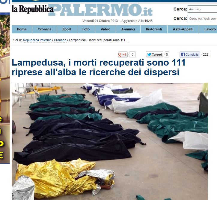 Ιταλικός Τύπος: Η σφαγή της ντροπής