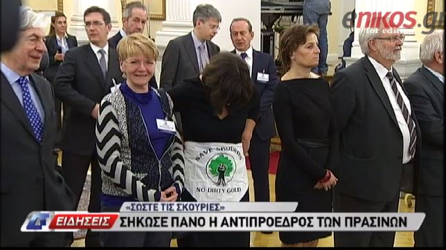 ΒΙΝΤΕΟ-Το «πανό» της Χερμπς στο Προεδρικό Μέγαρο