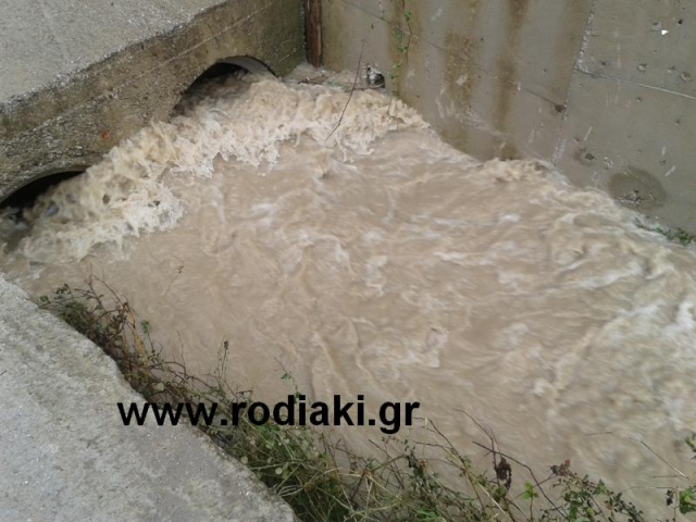 Ρόδος: Προβλήματα από τη νέα κακοκαιρία