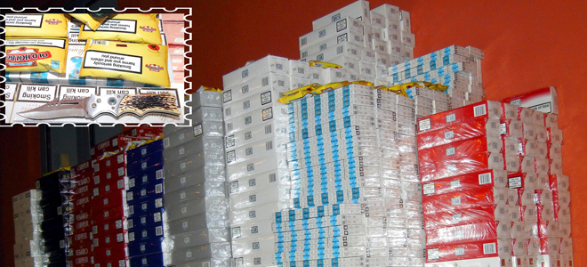 Έκρυβε 12.650 λαθραία πακέτα τσιγάρα