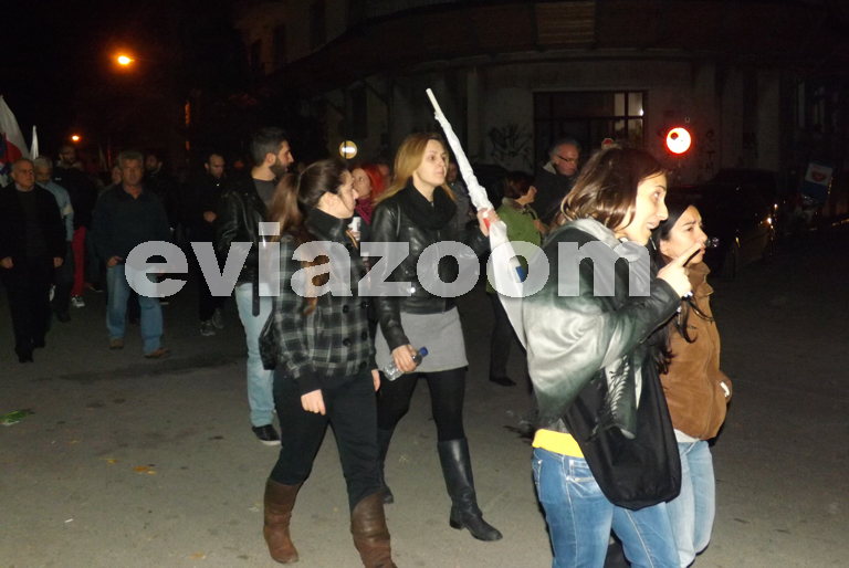 ΒΙΝΤΕΟ-Η πορεία στην Χαλκίδα