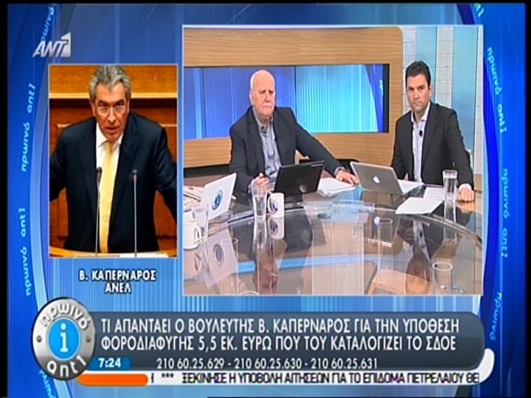 ΒΙΝΤΕΟ-Η απάντηση του Καπερνάρου για τα 5 εκατ. ευρώ