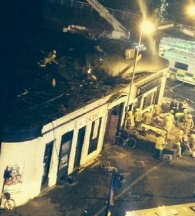 Συντριβή ελικοπτέρου σε οροφή παμπ