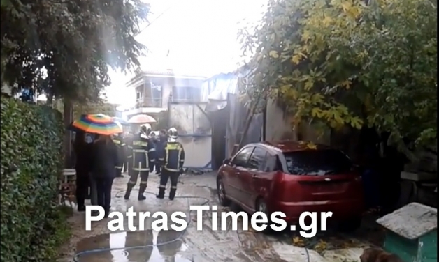 ΒΙΝΤΕΟ-Μεγάλη φωτιά σε γκαράζ