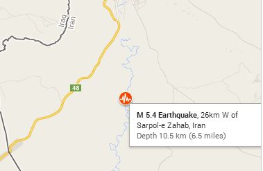 Σεισμός 5,4 Ρίχτερ στο Ιράν