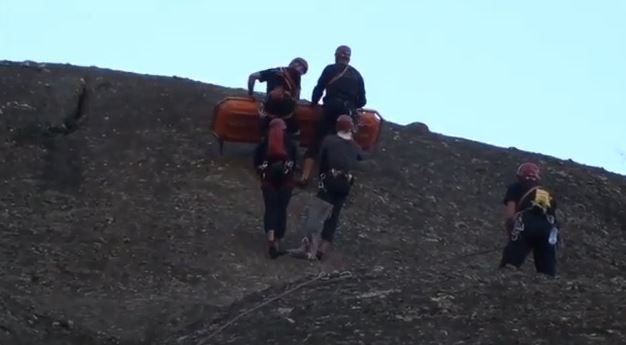 BINTEO-Διάσωση ορειβάτη στα Μετέωρα