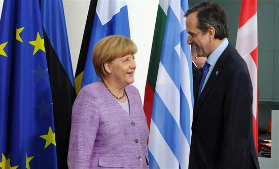 Πρώτο «πιάτο» το χρέος στο γεύμα Μέρκελ-Σαμαρά