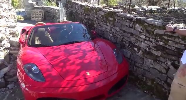 ΒΙΝΤΕΟ-Πήγε με τη Ferrari στα Ζαγοροχώρια