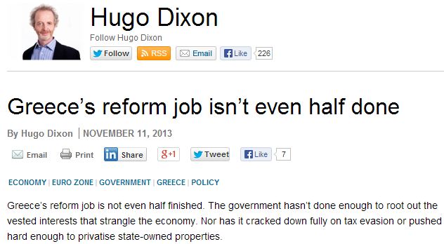 Άρθρο “βόμβα” του Reuters