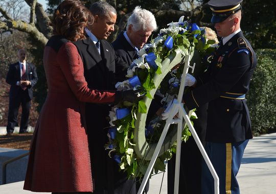 Ομπάμα και Κλίντον σε τελετή για τον Κένεντι