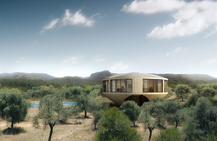 ΦΩΤΟ-Στρογγυλό σπίτι υπόσχεται περιστροφική θέα