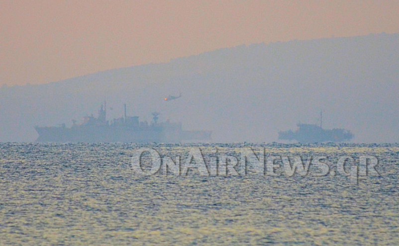 ΦΩΤΟ-Πολεμικά πλοία στο Μεσολόγγι