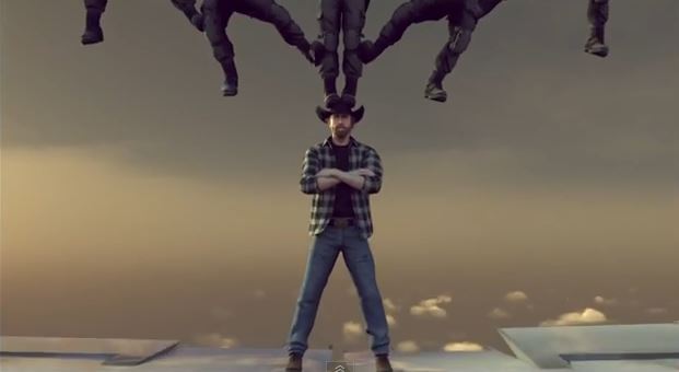 ΒΙΝΤΕΟ-Το χριστουγεννιάτικο δέντρο του Τσακ Νόρις