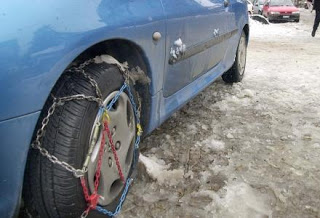 Με αλυσίδες στη βόρεια Ελλάδα