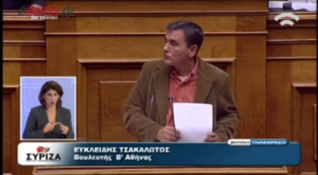 ΒΙΝΤΕΟ-Τσακαλώτος: Εκεί έχει δίκιο ο Στουρνάρας…