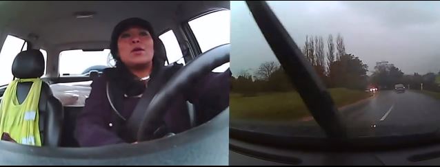 ΒΙΝΤΕΟ-Ατάραχη οδηγός τρακάρει