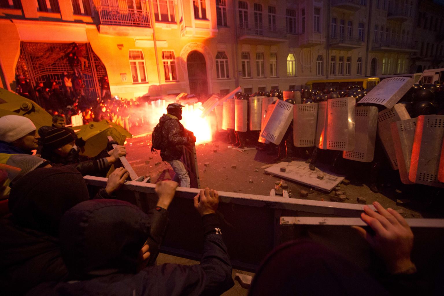 Επέμβαση της αστυνομίας στο Κίεβο