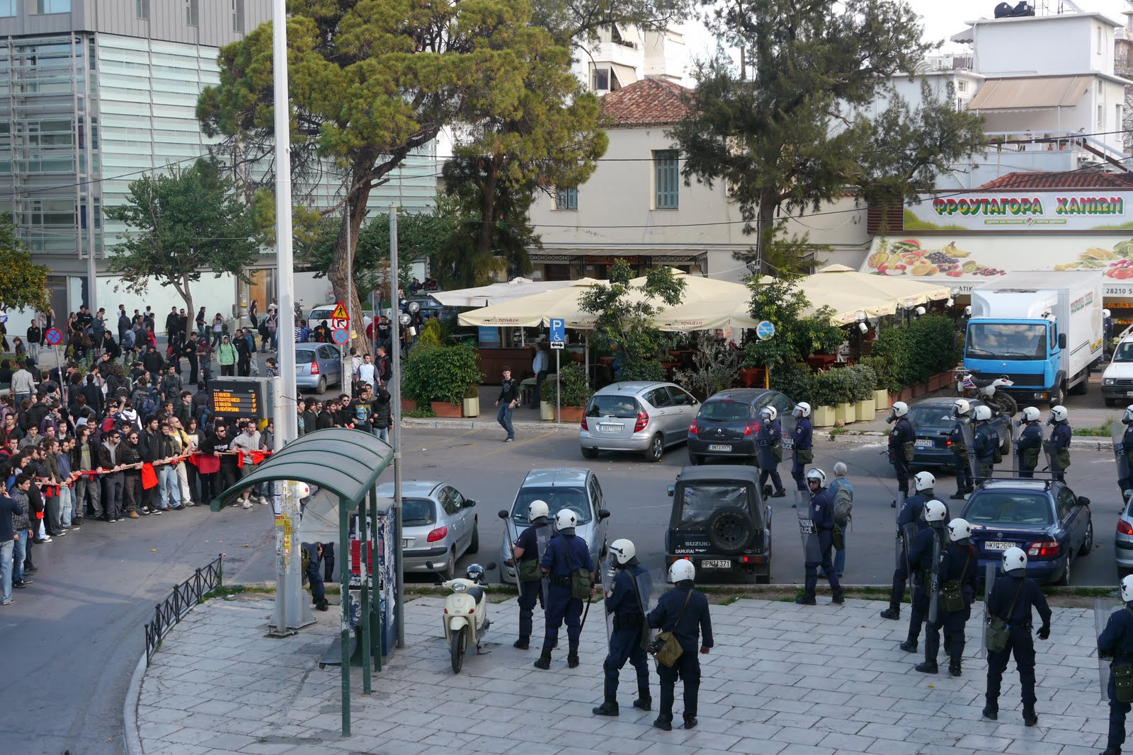 Πορεία μαθητών στα Χανιά