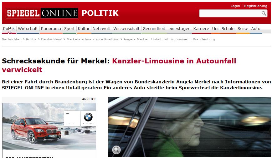 Το τρακάρισμα της Μέρκελ