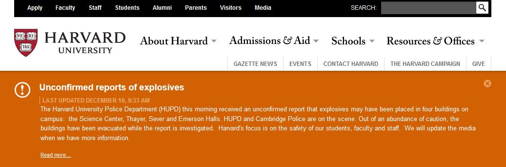 ΦΩΤΟ-Χάρβαρντ: Εγκαταλείψτε τις εγκαταστάσεις του πανεπιστημίου