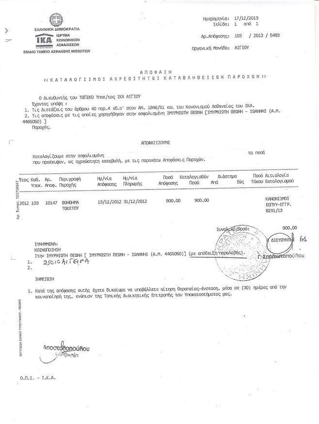 Το ΙΚΑ της ζητά πίσω το επίδομα τοκετού