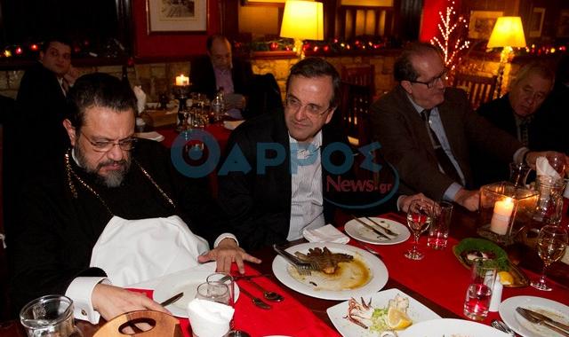 Δείπνο Σαμαρά με τοπικούς παράγοντες της Μεσσηνίας