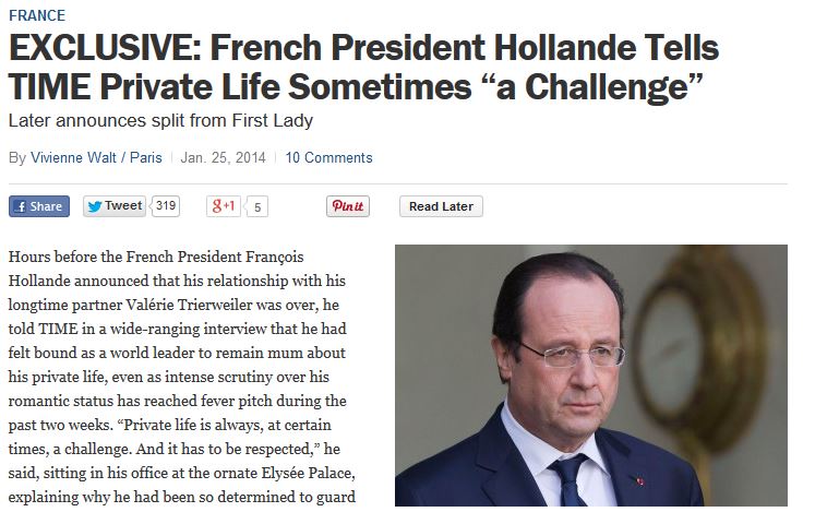 Η εξομολόγηση του Ολάντ