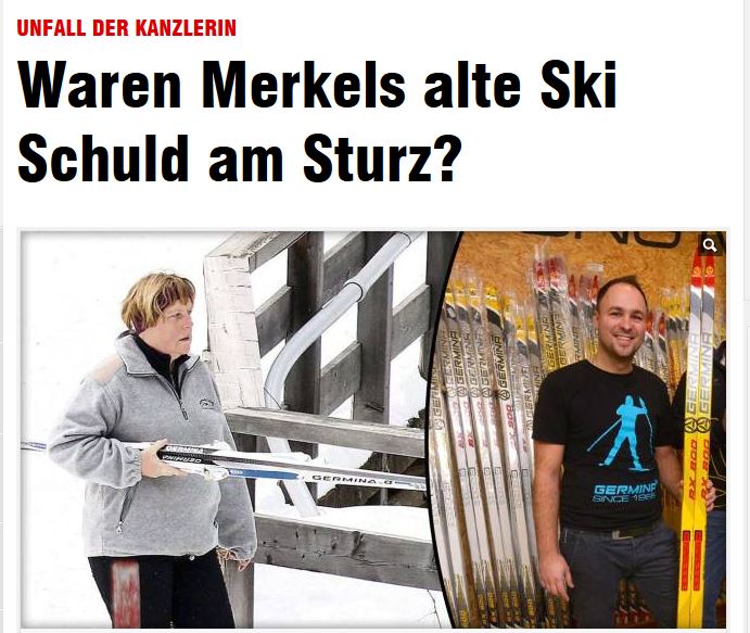 Bild:Τα “αρχαία” πέδιλα της Μέρκελ και η έλλειψη άσκησης