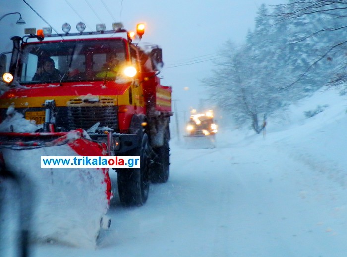 ΦΩΤΟ-Χιόνια στα Τρίκαλα