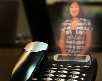 Τηλεφωνική κλήση με ολόγραμμα