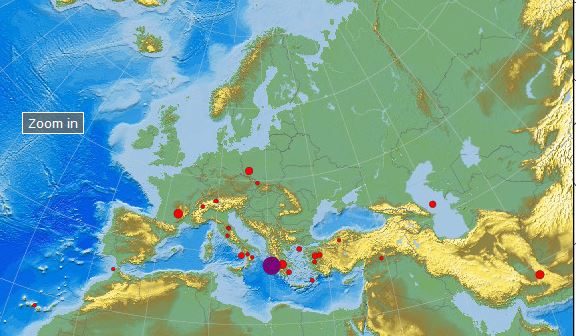 Διαδοχικοί μετασεισμοί στην Κεφαλονιά